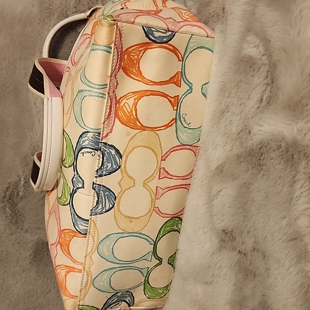 Multicolor Coach Scribble Tote - Picture 7 of 10